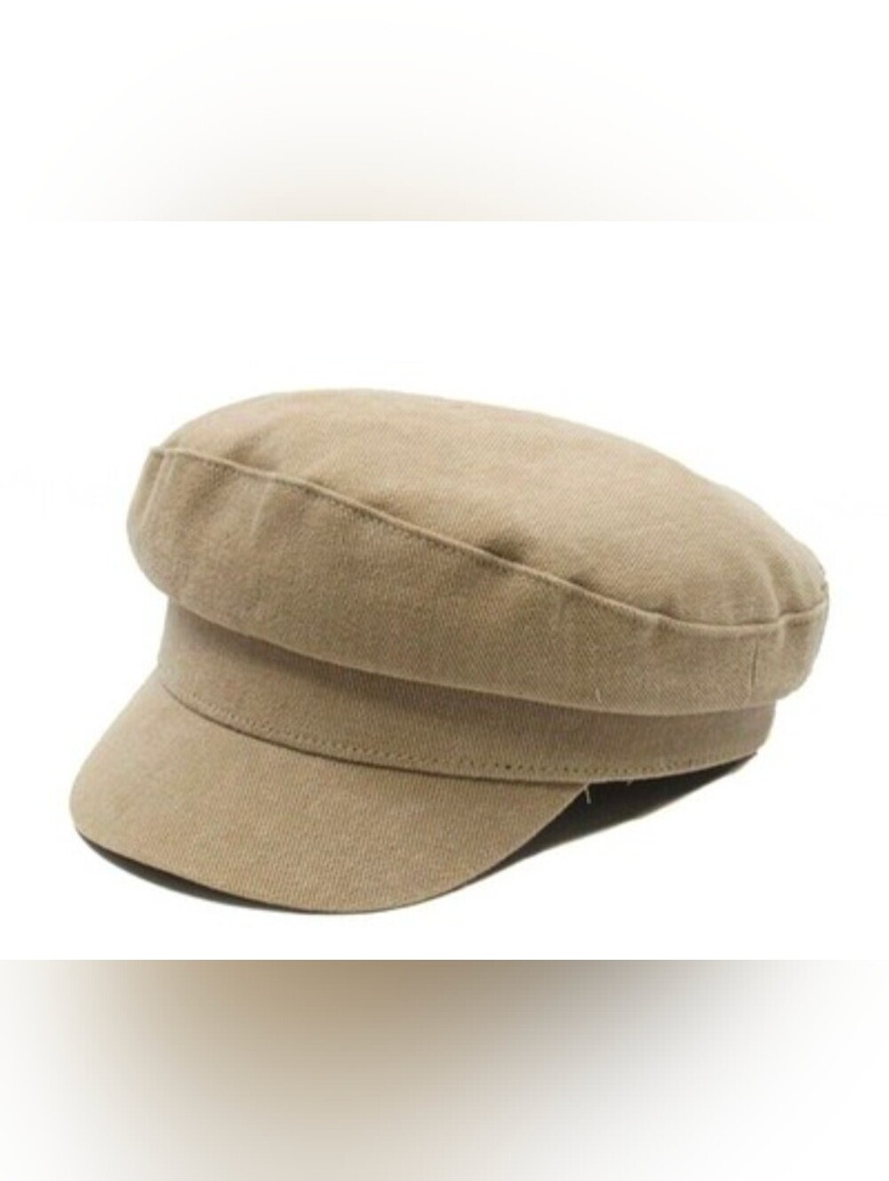 United Arrows Tan Canvas Baker Boy Cap